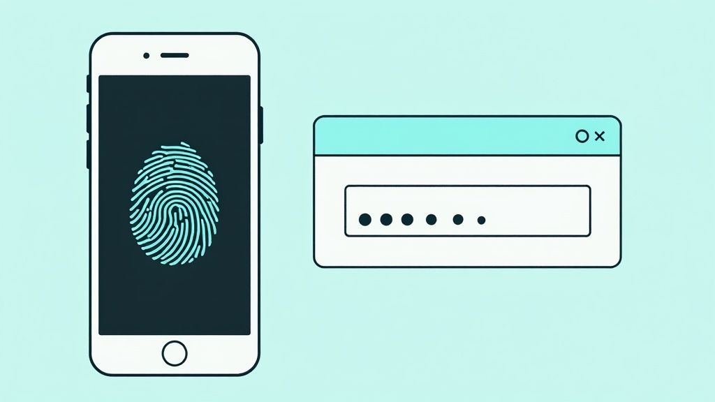 Diagram illustrating how Multi-Factor Authentication works with different factors like knowledge, possession, and inherence.