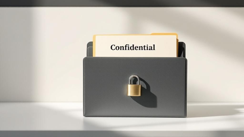 How do you maintain confidentiality and handle sensitive information?