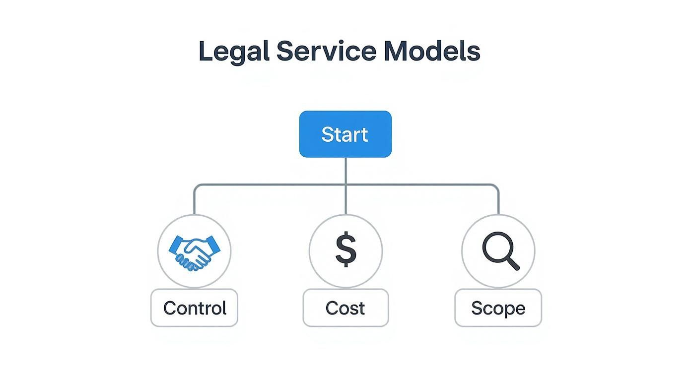 Infographic about legal managed services