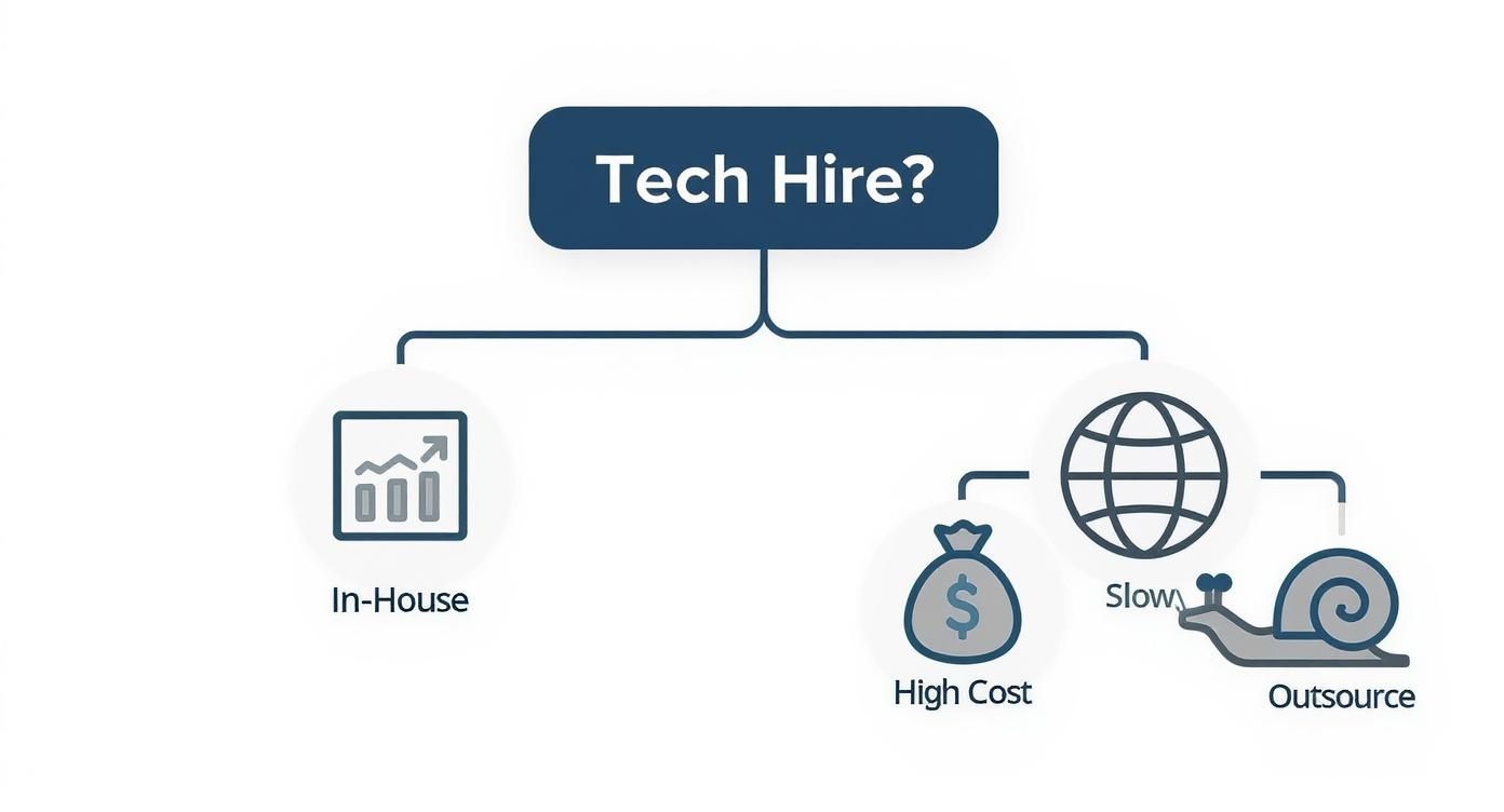 Infographic about it outsourcing development