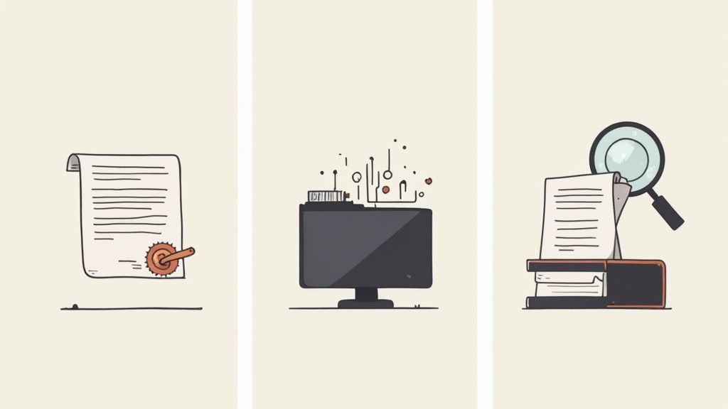 A person sitting at a desk with a laptop, intensely focused on their work, surrounded by legal books and documents.