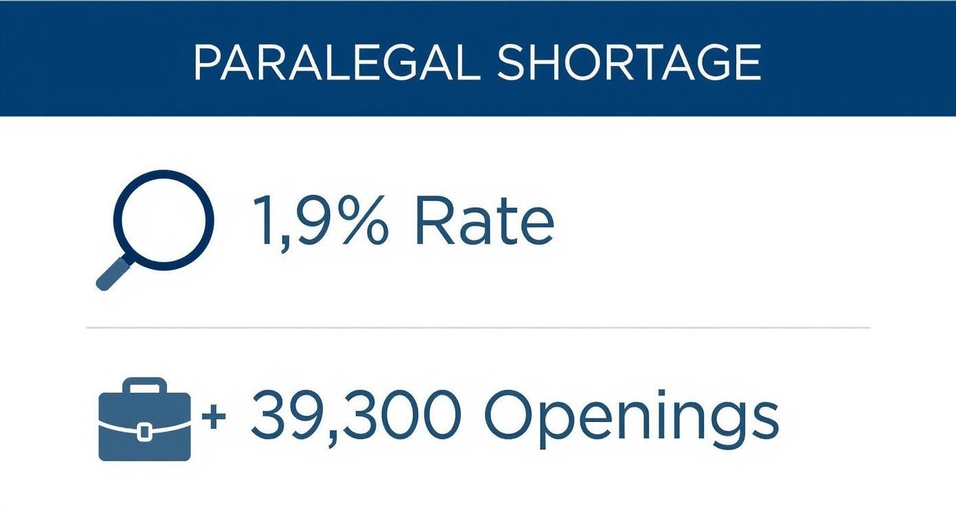 Infographic about how to hire a paralegal