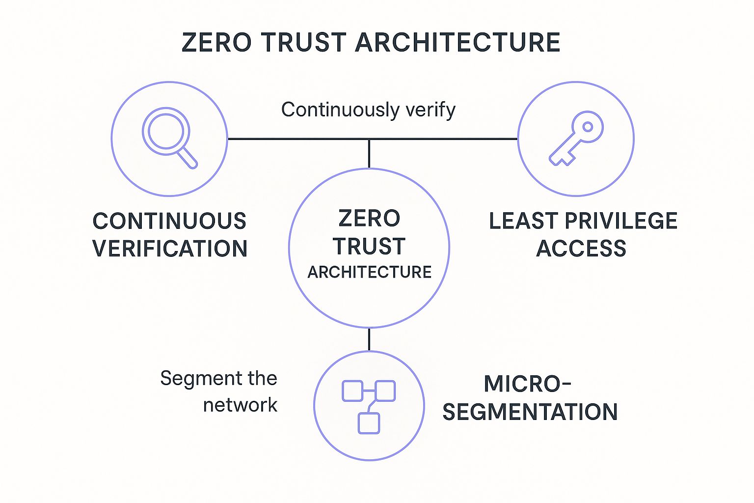 Infographic showing key data about Zero Trust Architecture