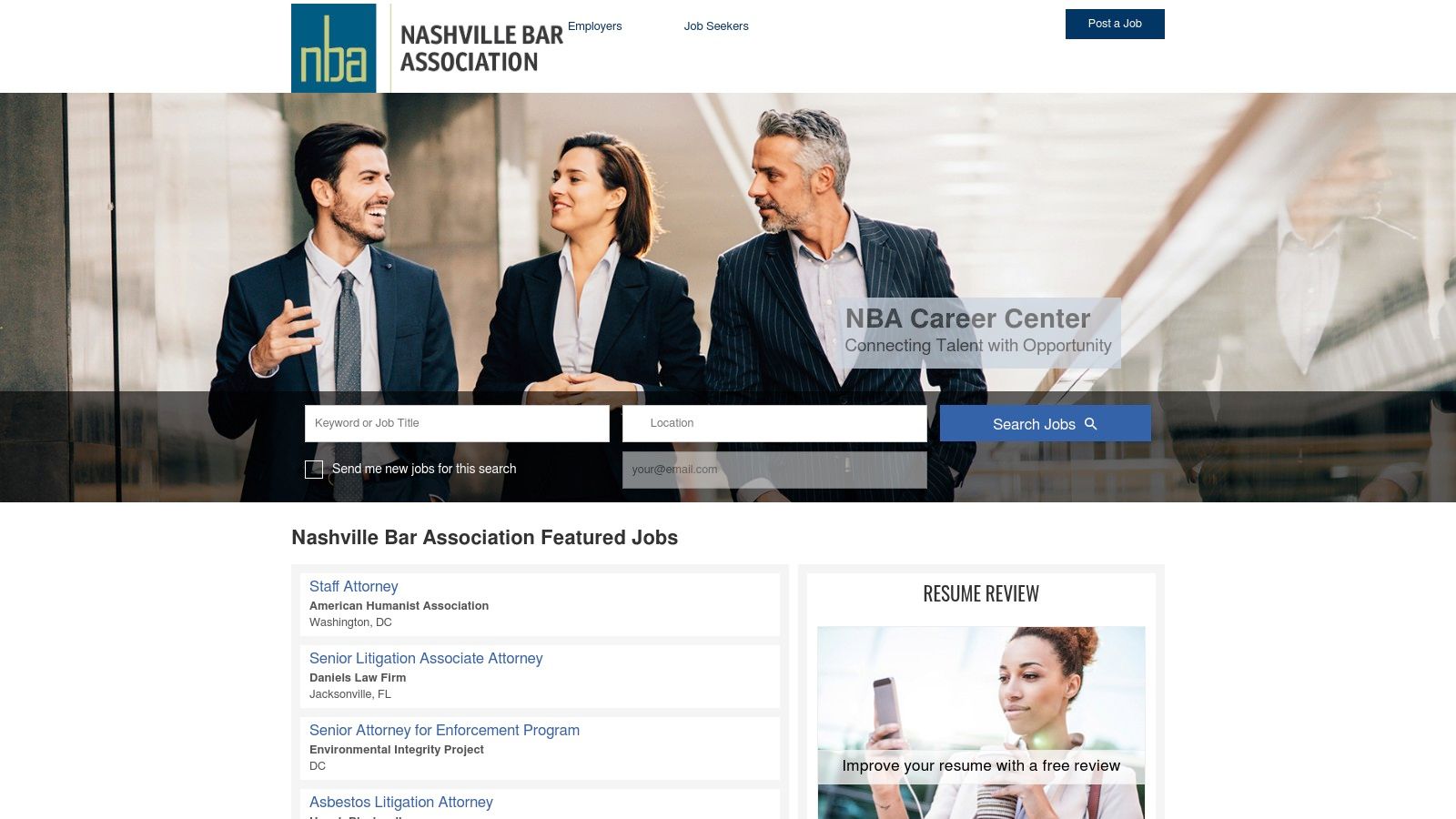 Nashville Bar Association Career Center
