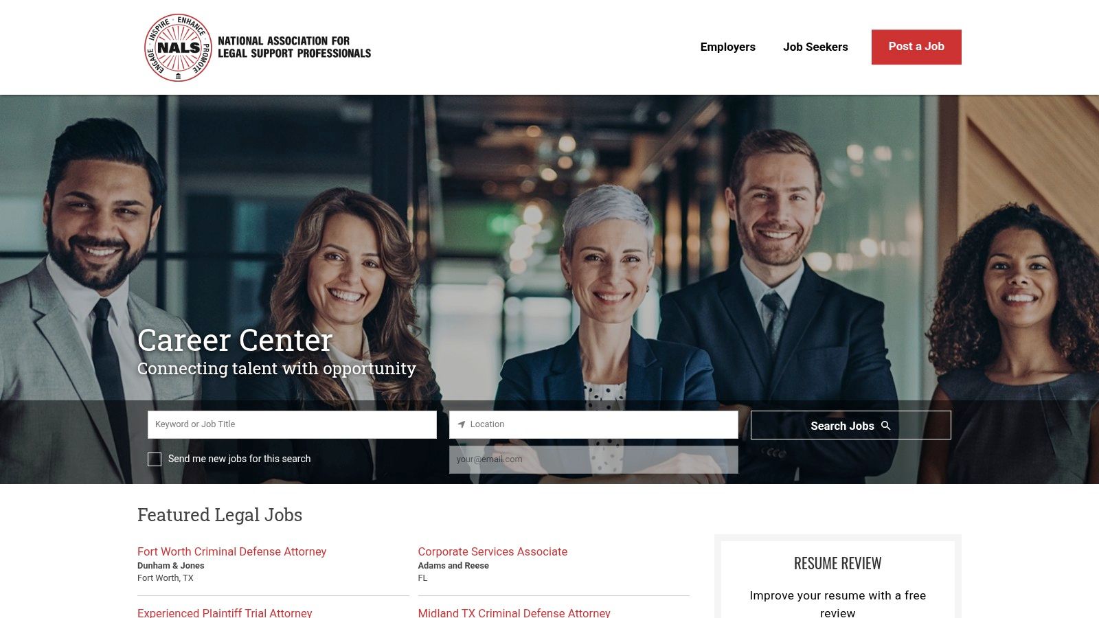 NALS Career Center (National Association for Legal Support Professionals)