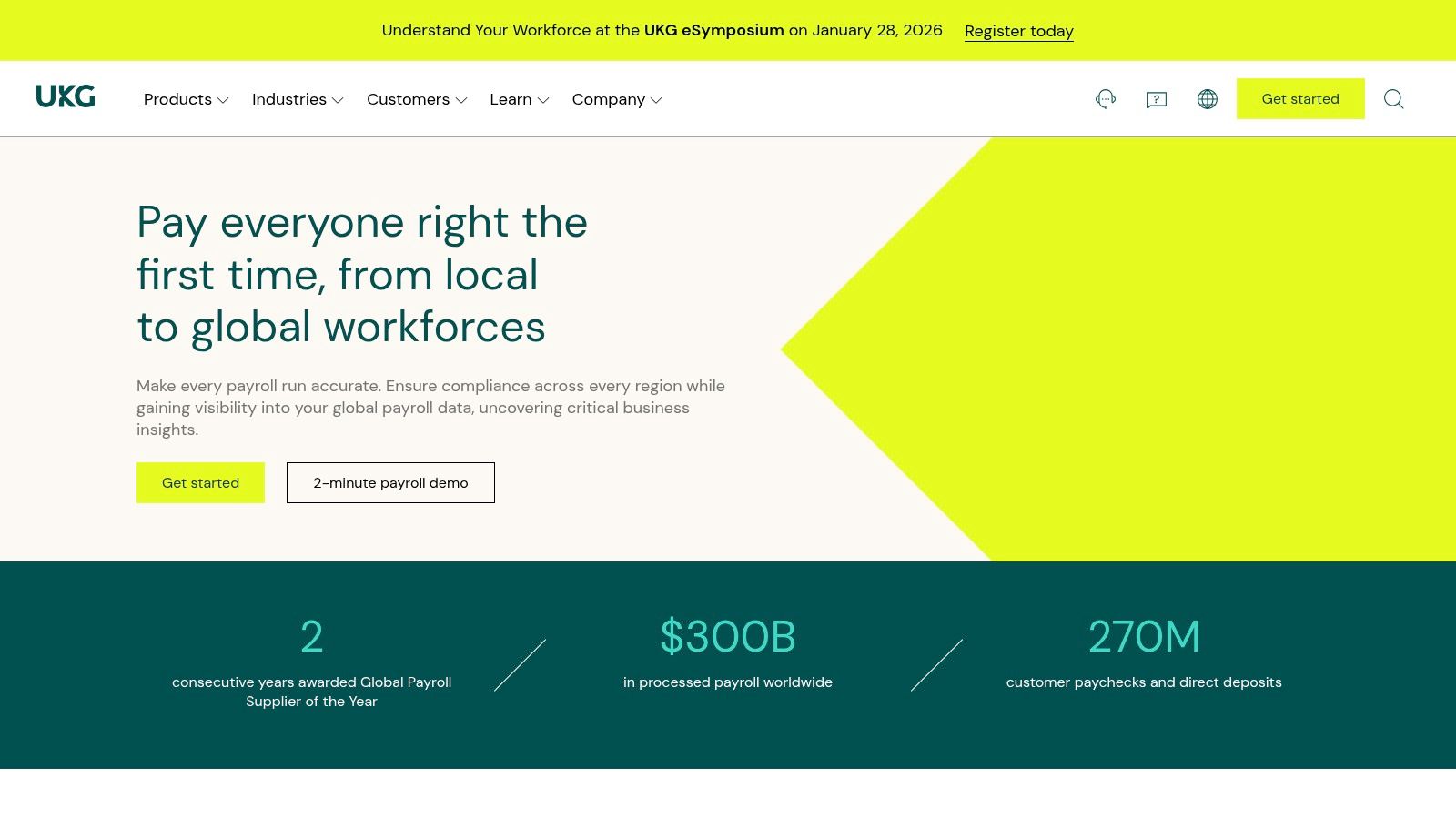 UKG Payroll Software Interface