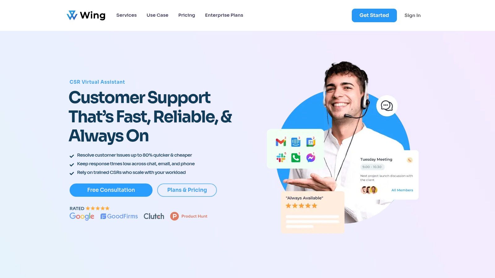 Wing Assistant (Customer Service Representatives)