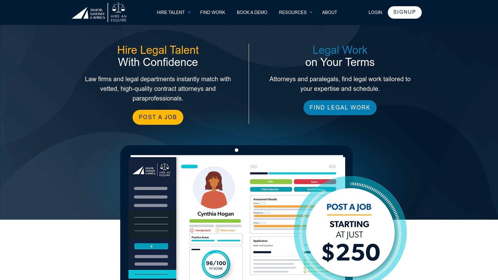 Hire an Esquire (by Major, Lindsey & Africa)