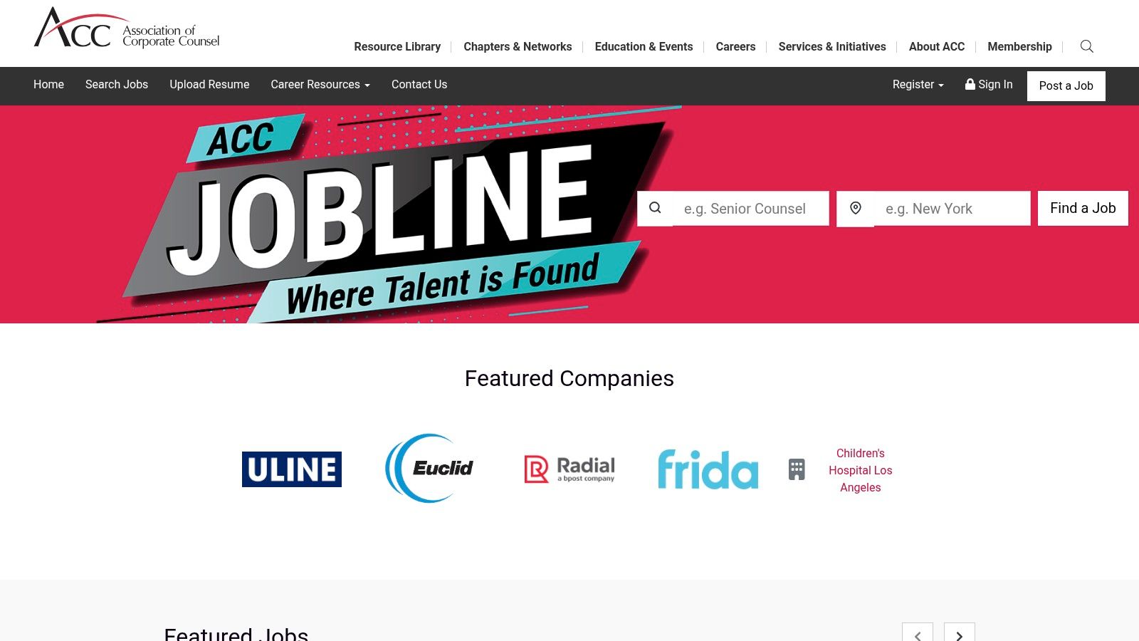 ACC Jobline (Association of Corporate Counsel)