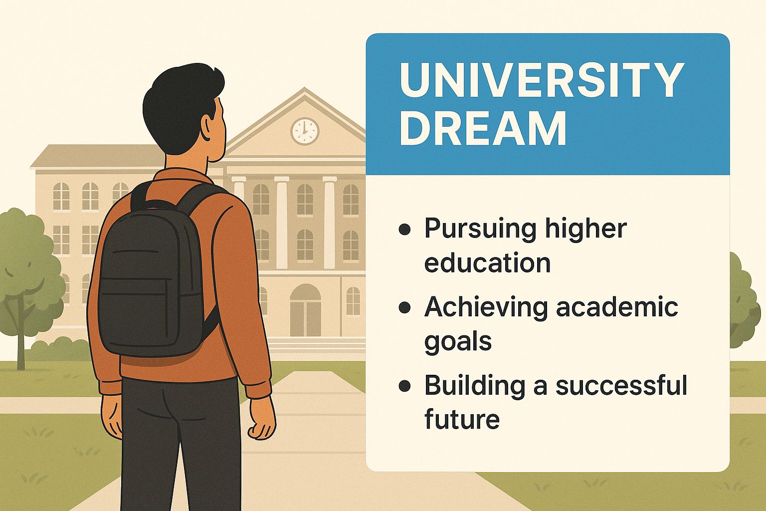 Infographic about how to get into university without a levels