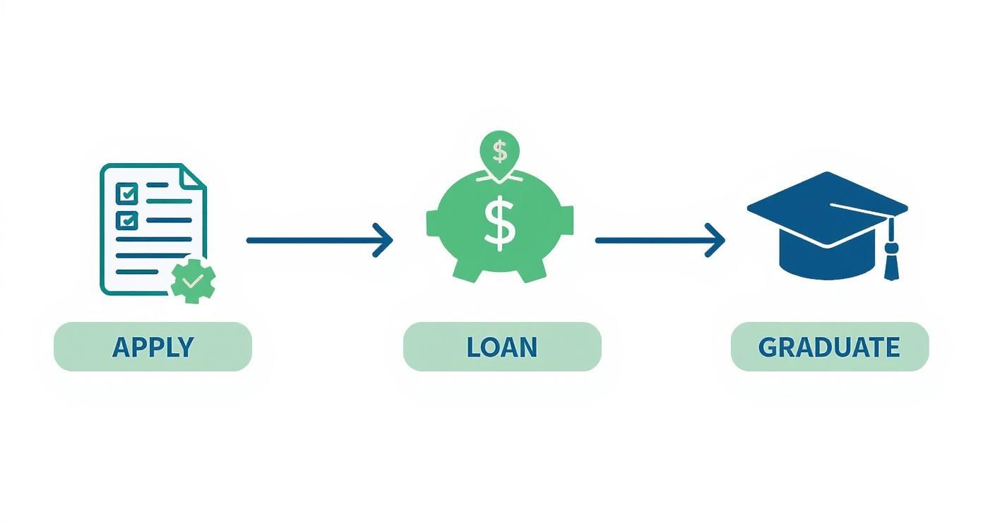 Infographic about access courses for nursing