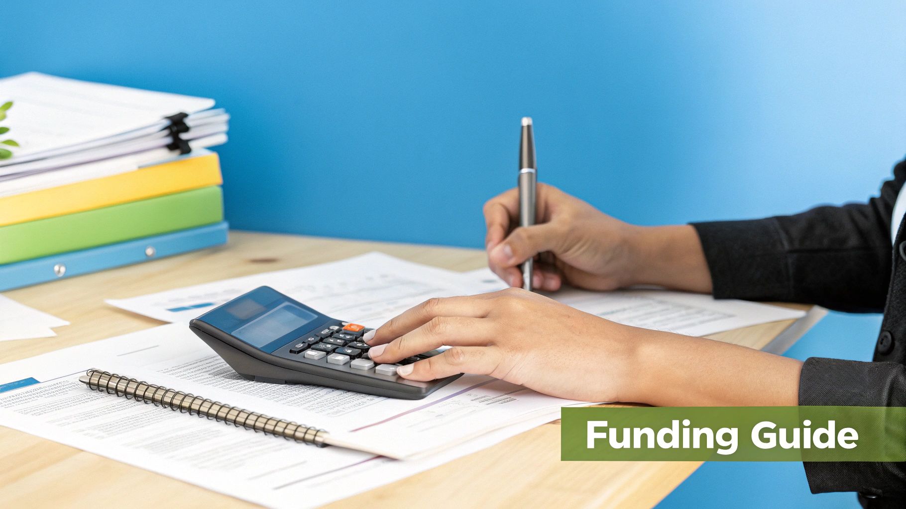 A student smiles while reviewing her finances on a laptop, feeling positive about funding her Access to HE Diploma.