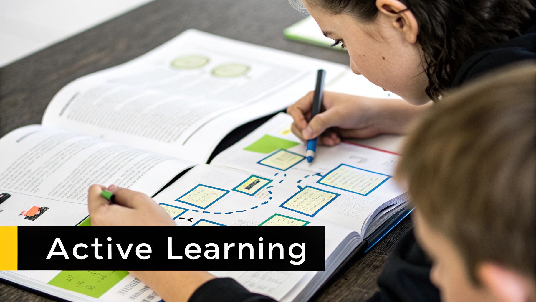 A student using a laptop and tablet in a well-organized and focused study environment.