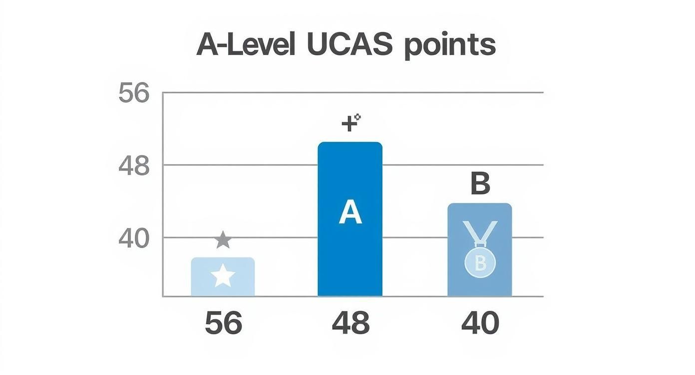 Infographic about ucas point calculator