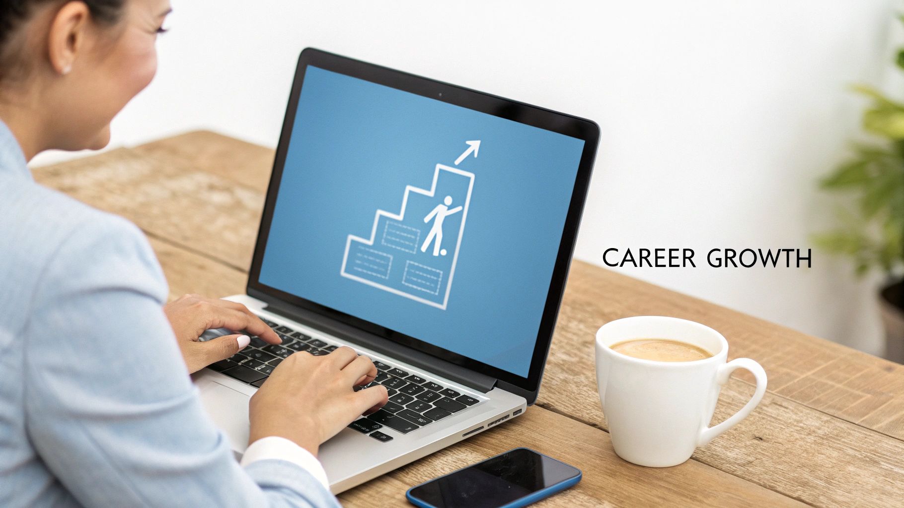 A newly qualified accountant looking at a cityscape, representing career opportunities.