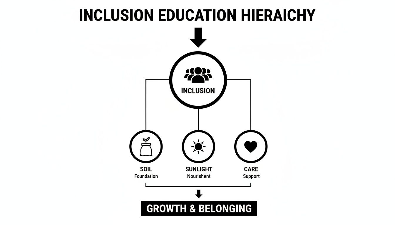 Infographic about what is inclusion education