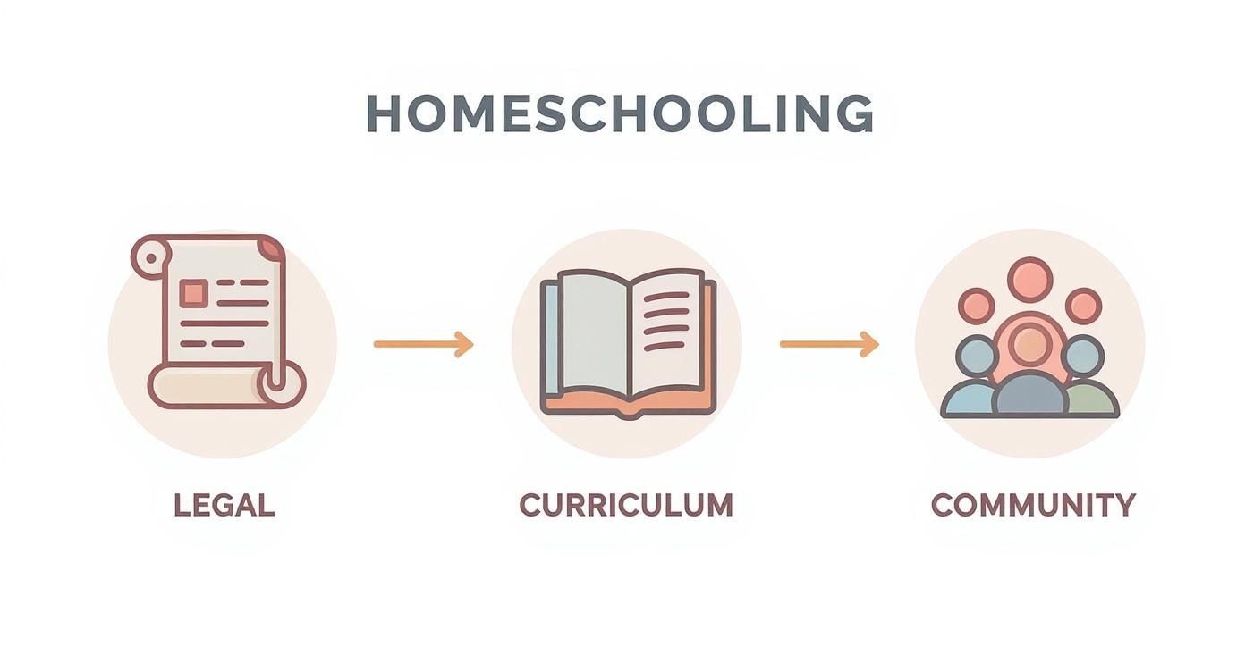 Infographic about homeschooling how does it work