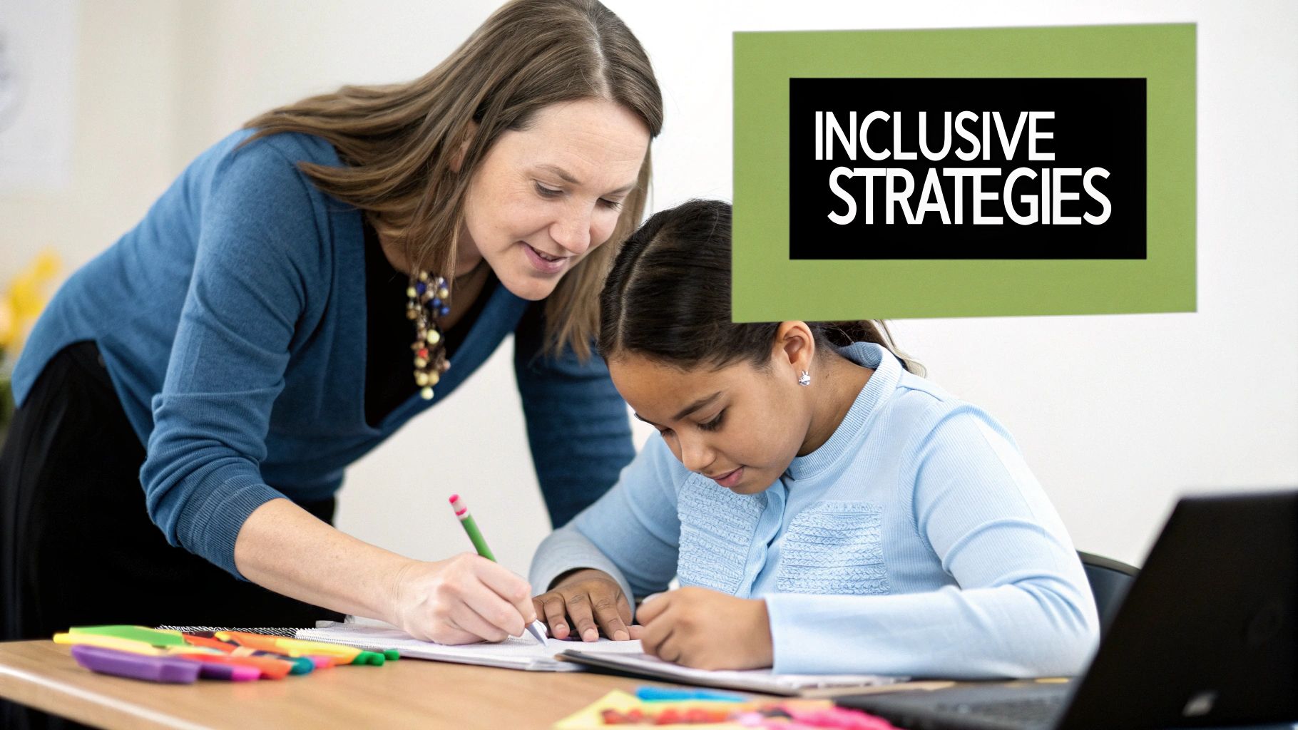 A classroom with students learning at their own pace