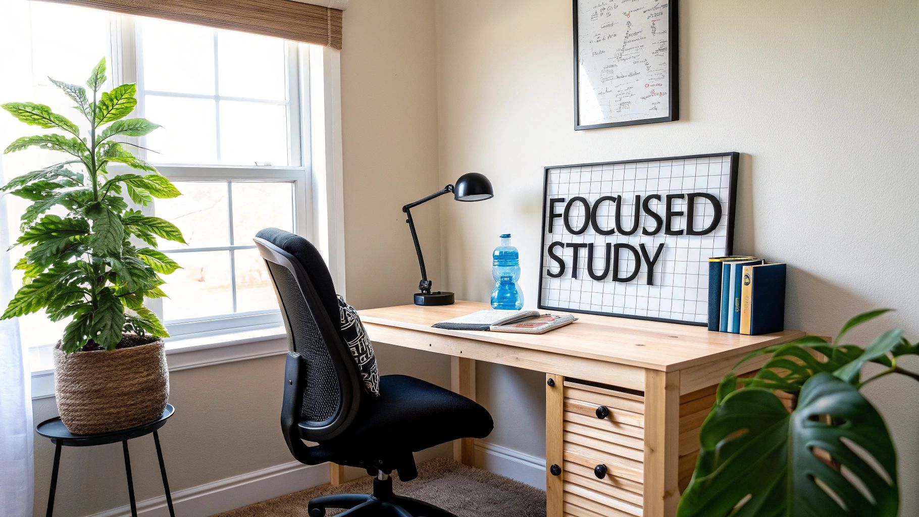 A student smiles while participating in an online study group, showing community and engagement.