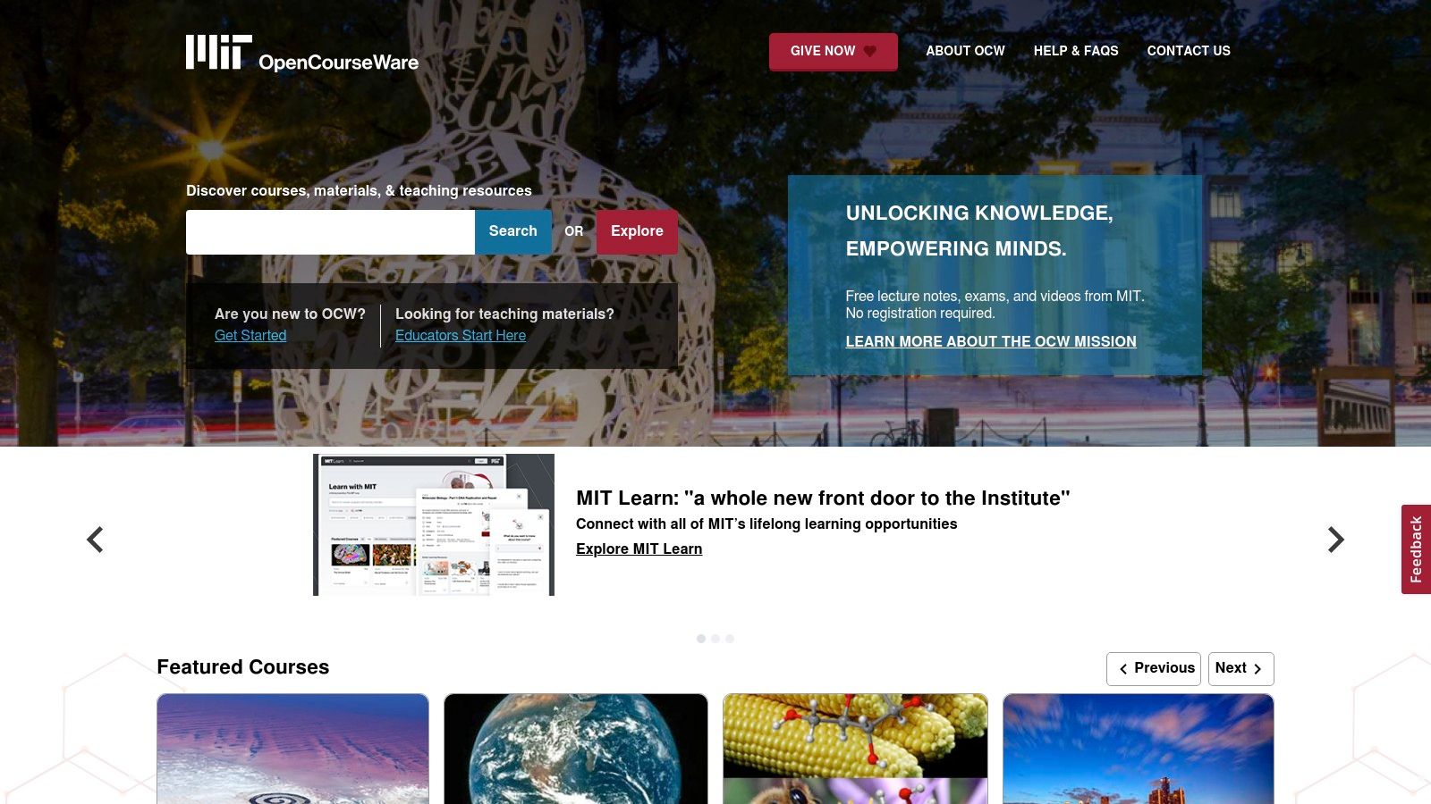 MIT OpenCourseWare (OCW)