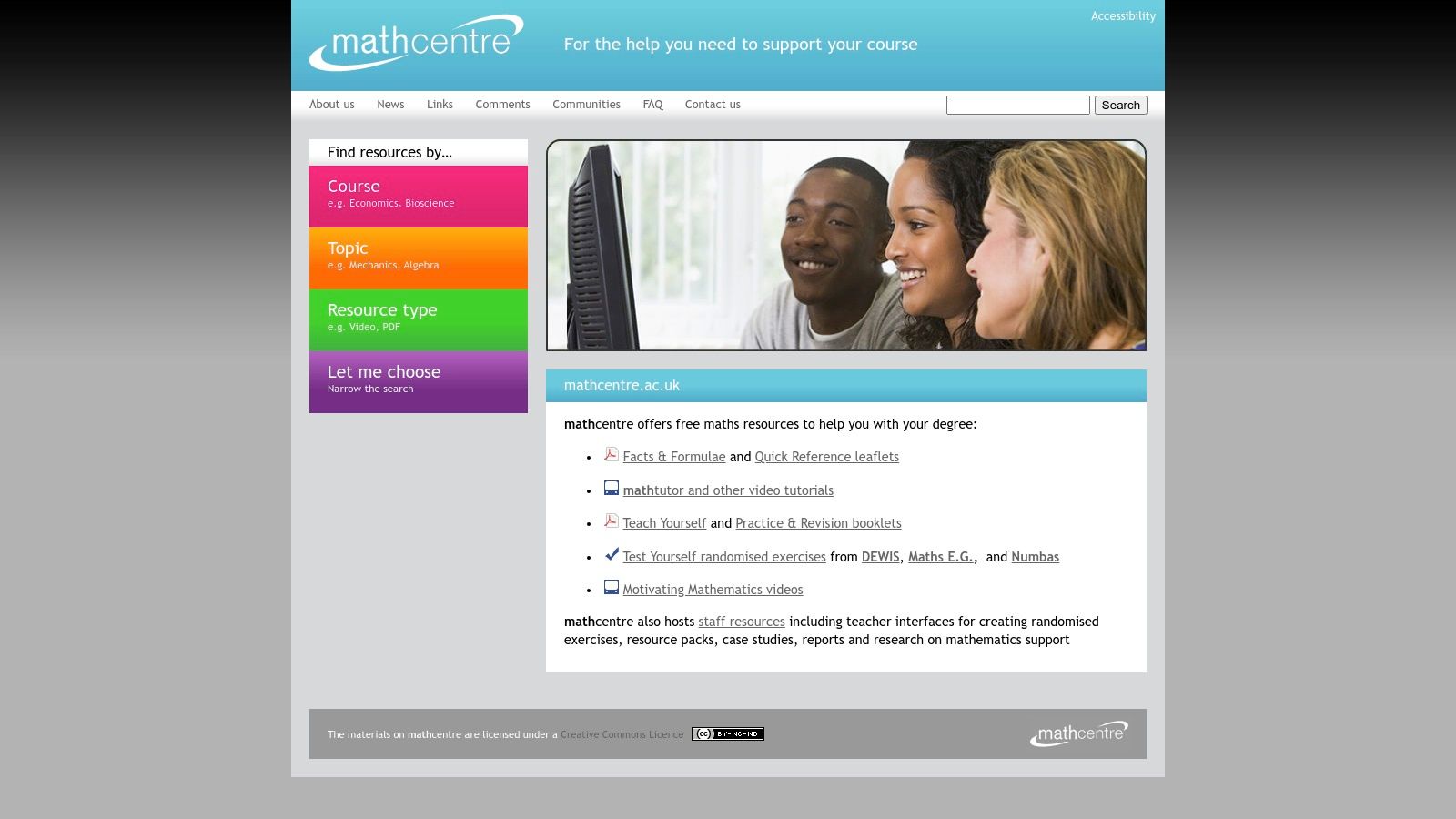 mathcentre (UK university maths support)