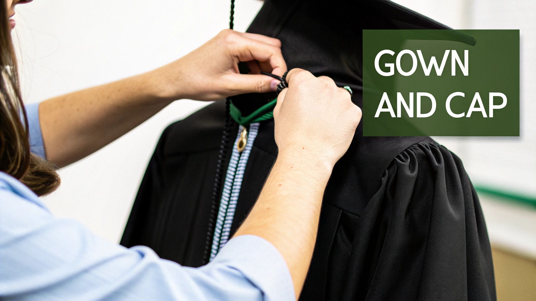 A group of smiling graduates in their caps and gowns.