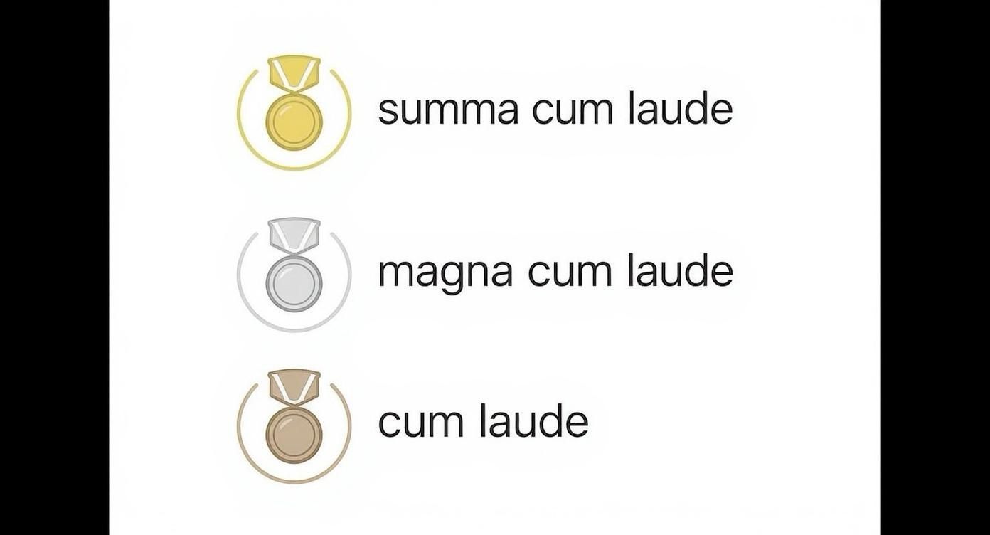 Infographic about color cords for graduation meaning