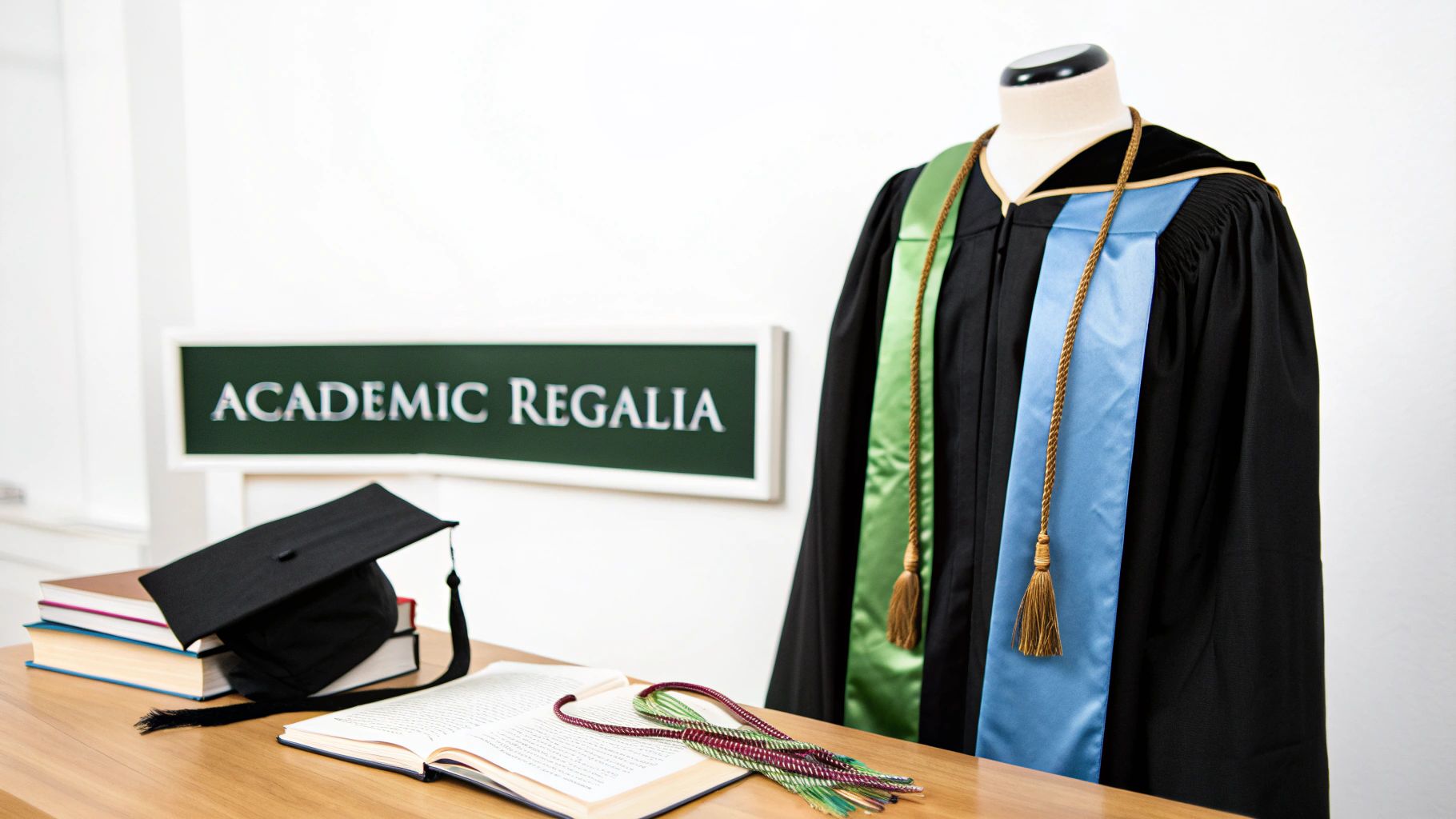Graduates smiling and showing off their graduation stoles