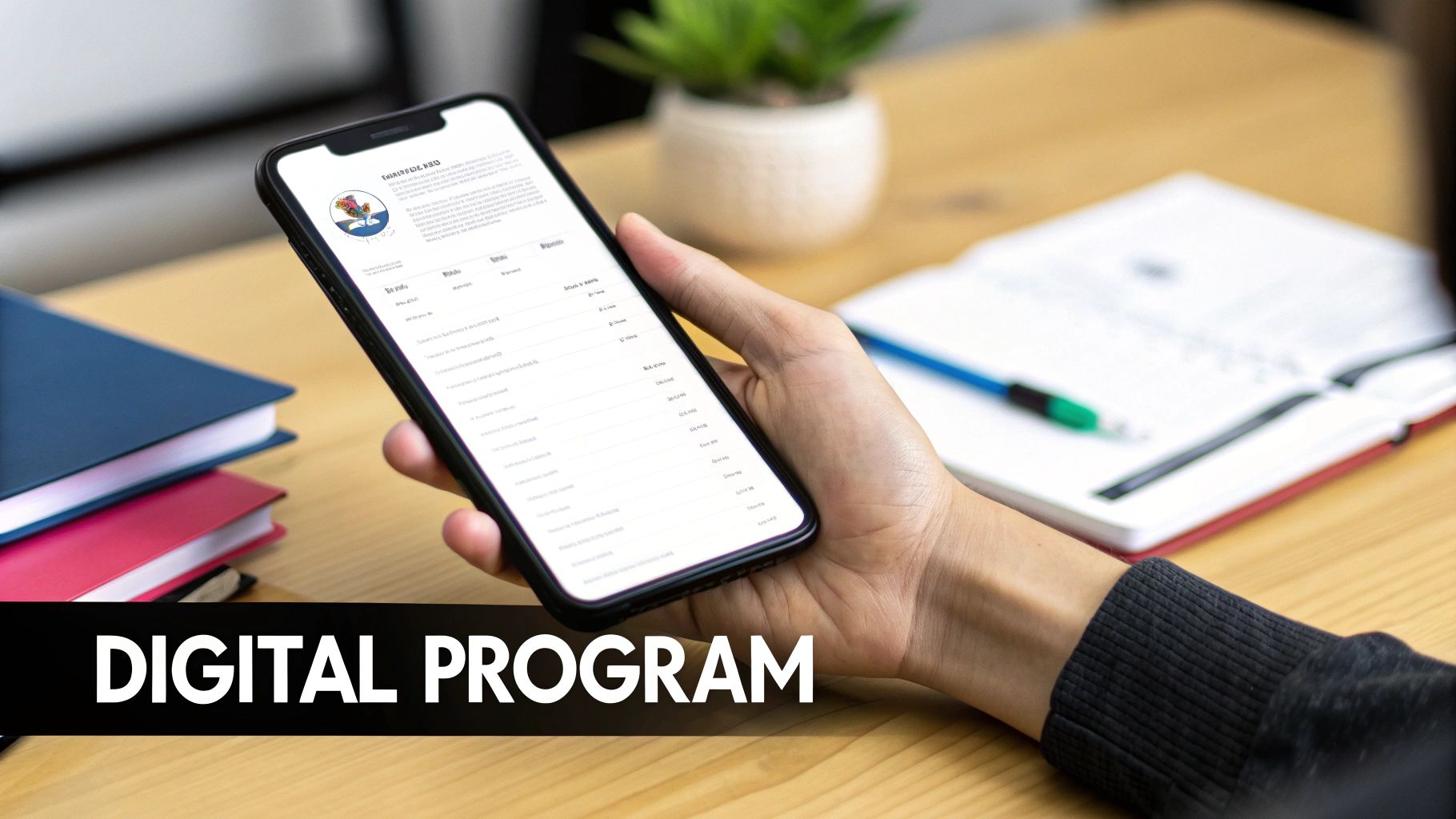 Modern Minimalist Digital Program Template
