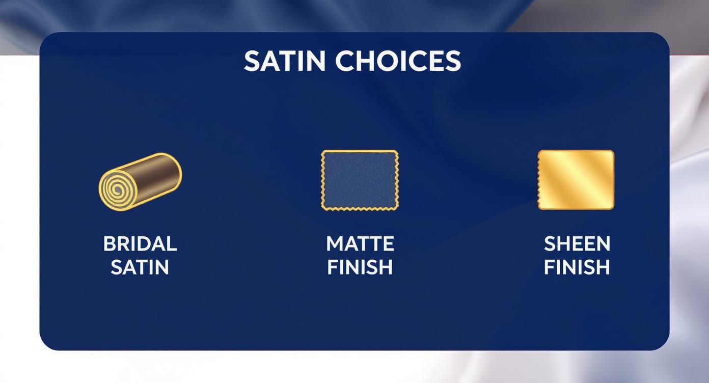 Infographic about satin stole graduation