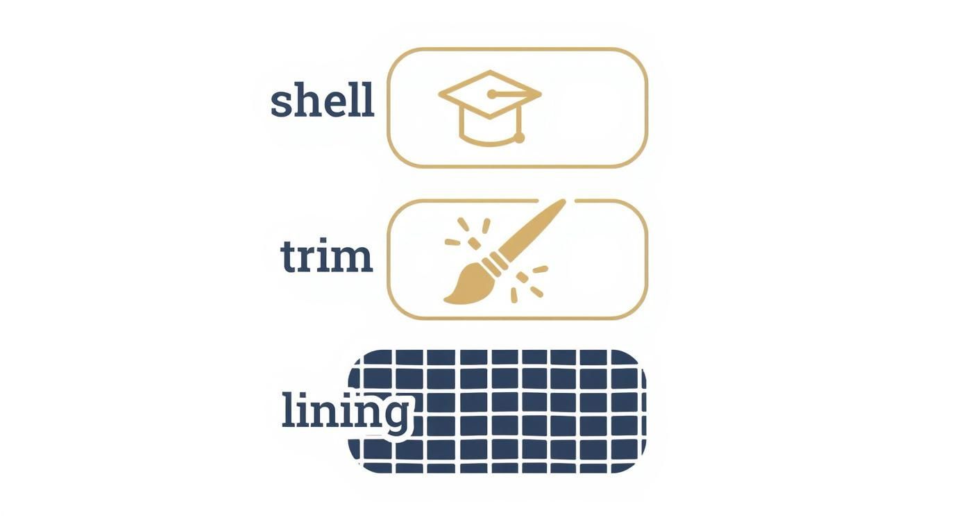 Infographic about how to wear academic hood