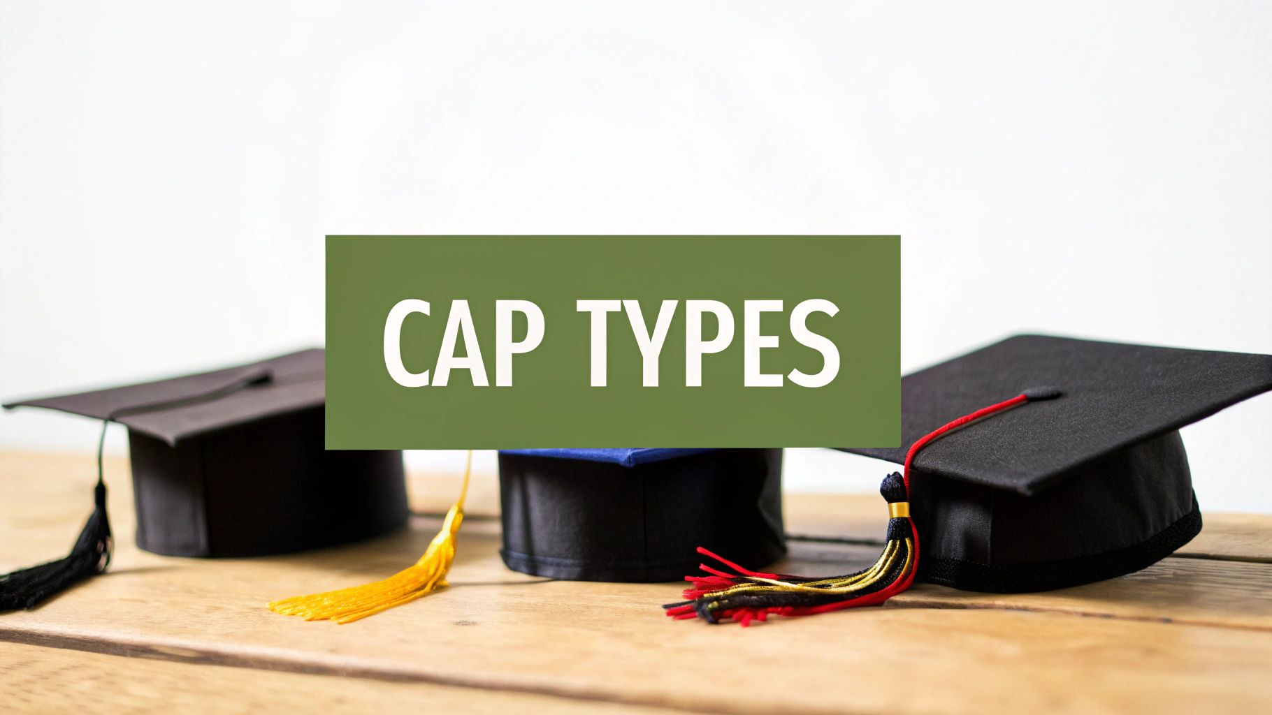 A group of graduates in mortarboard caps and gowns