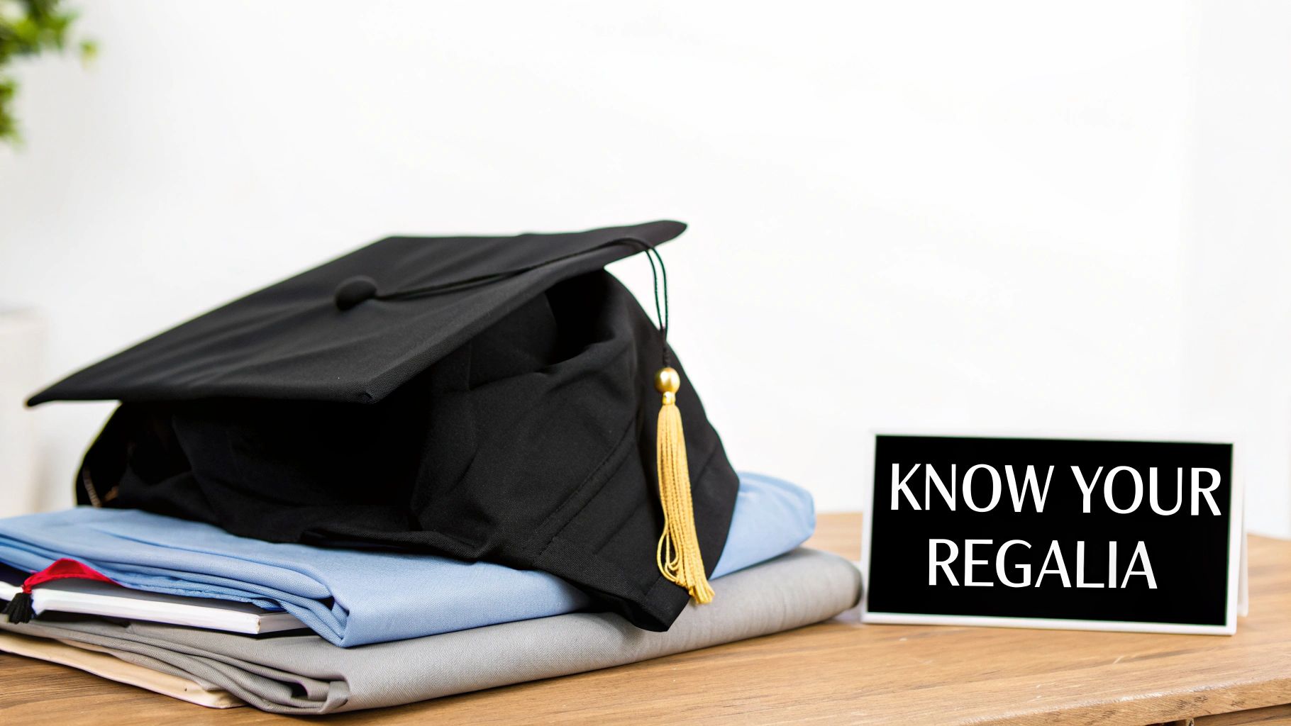 Students in master's degree graduation regalia smiling after their ceremony.