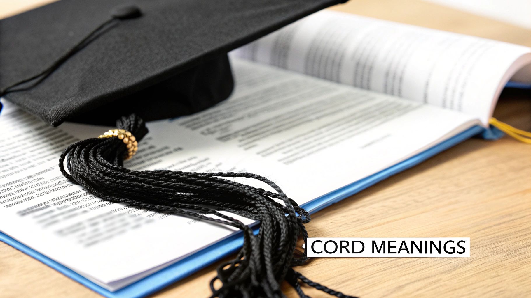 Graduates wearing colorful honor cords and stoles at their ceremony.