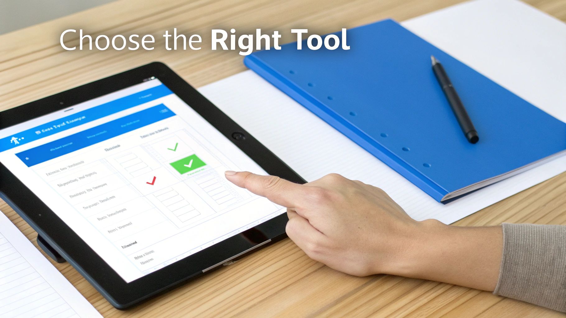 A team collaborating around a table with laptops and documents.