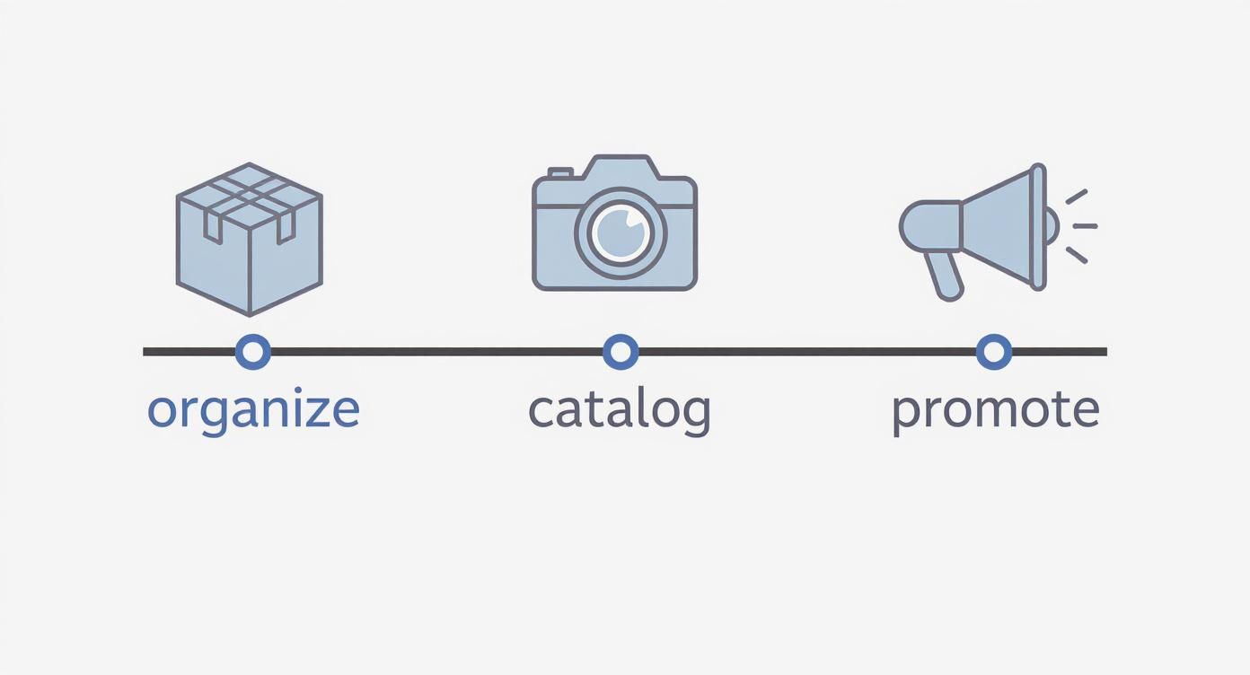 Infographic about estate tag sale