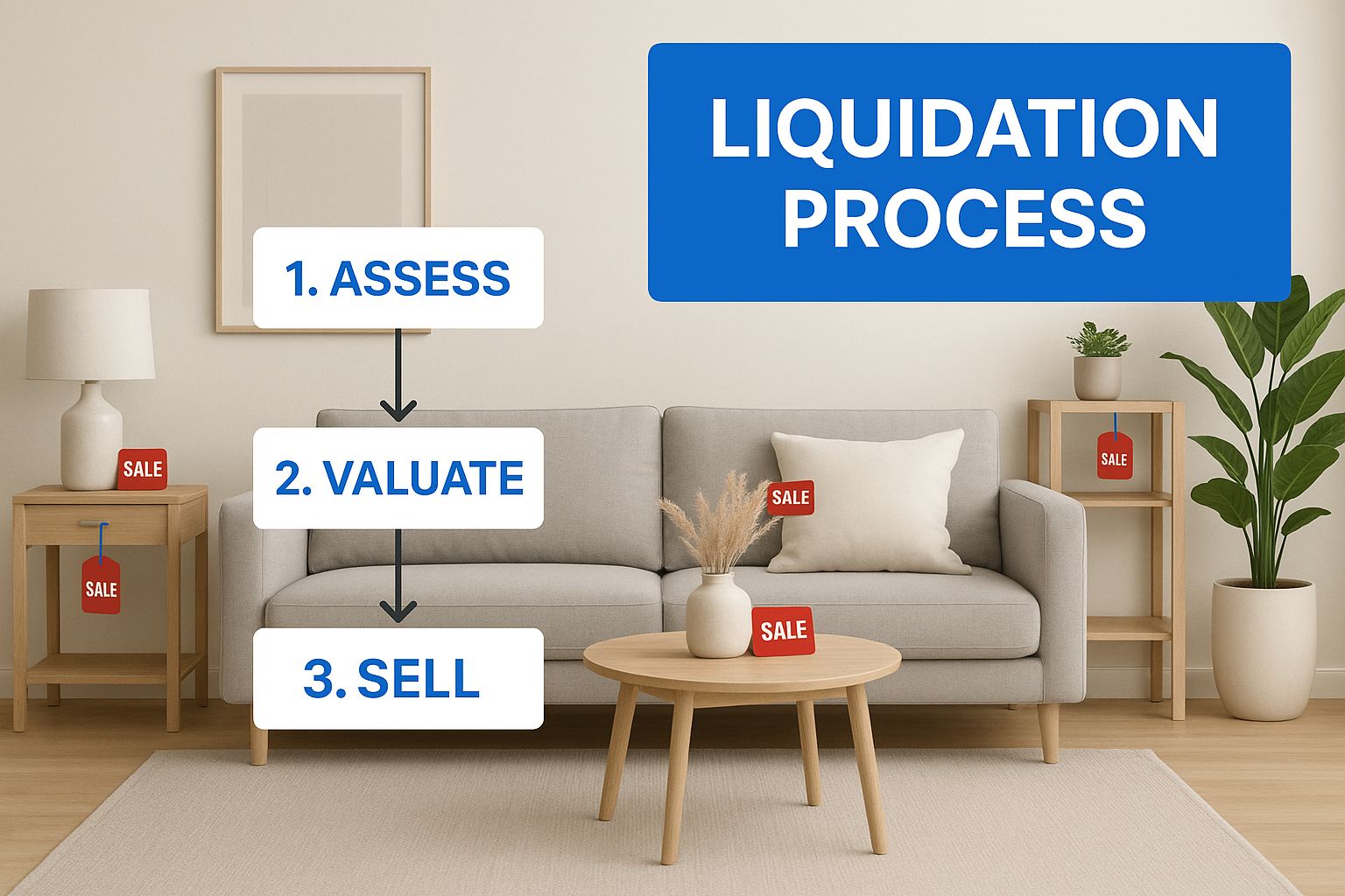 Infographic about estate liquidation company