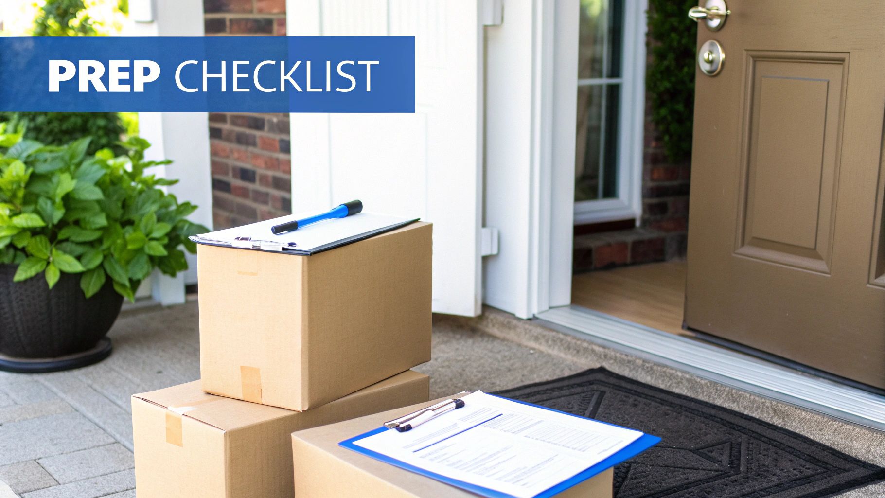 People sorting items and preparing them for a house cleanout