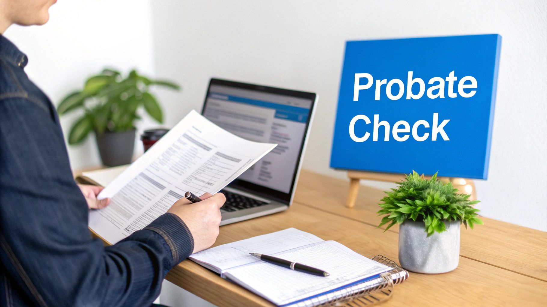 Chart showing the probate process, including filing a petition, validating the will, appointing an executor, and distributing assets.