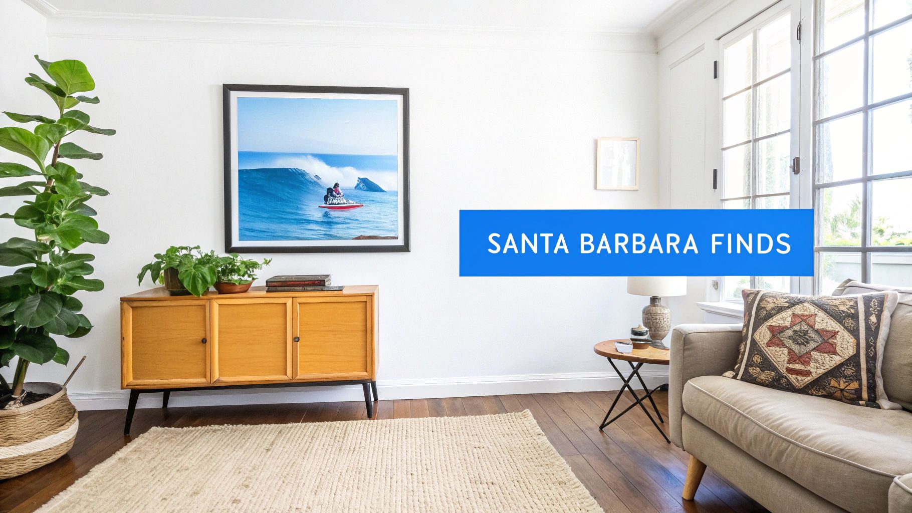 A well-staged room with vintage furniture and decor ready for an estate sale.