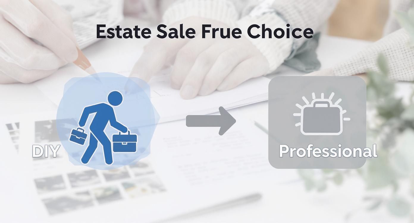 Infographic about estate sales in ohio