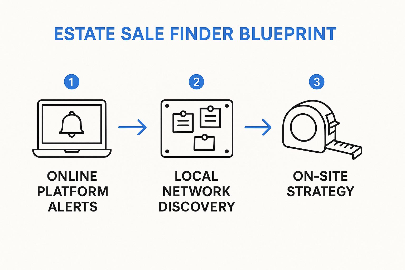 Infographic about estate sale finder