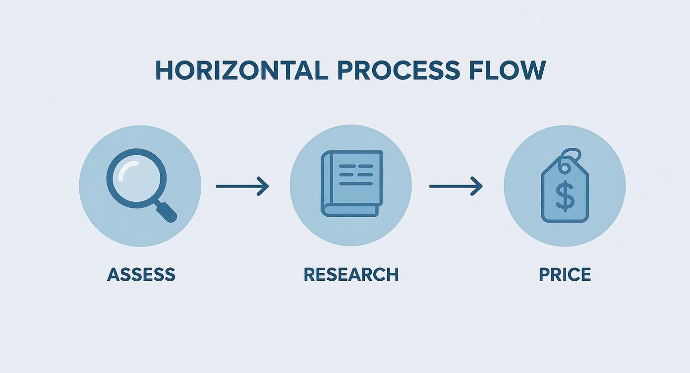 Infographic about pricing for estate sales