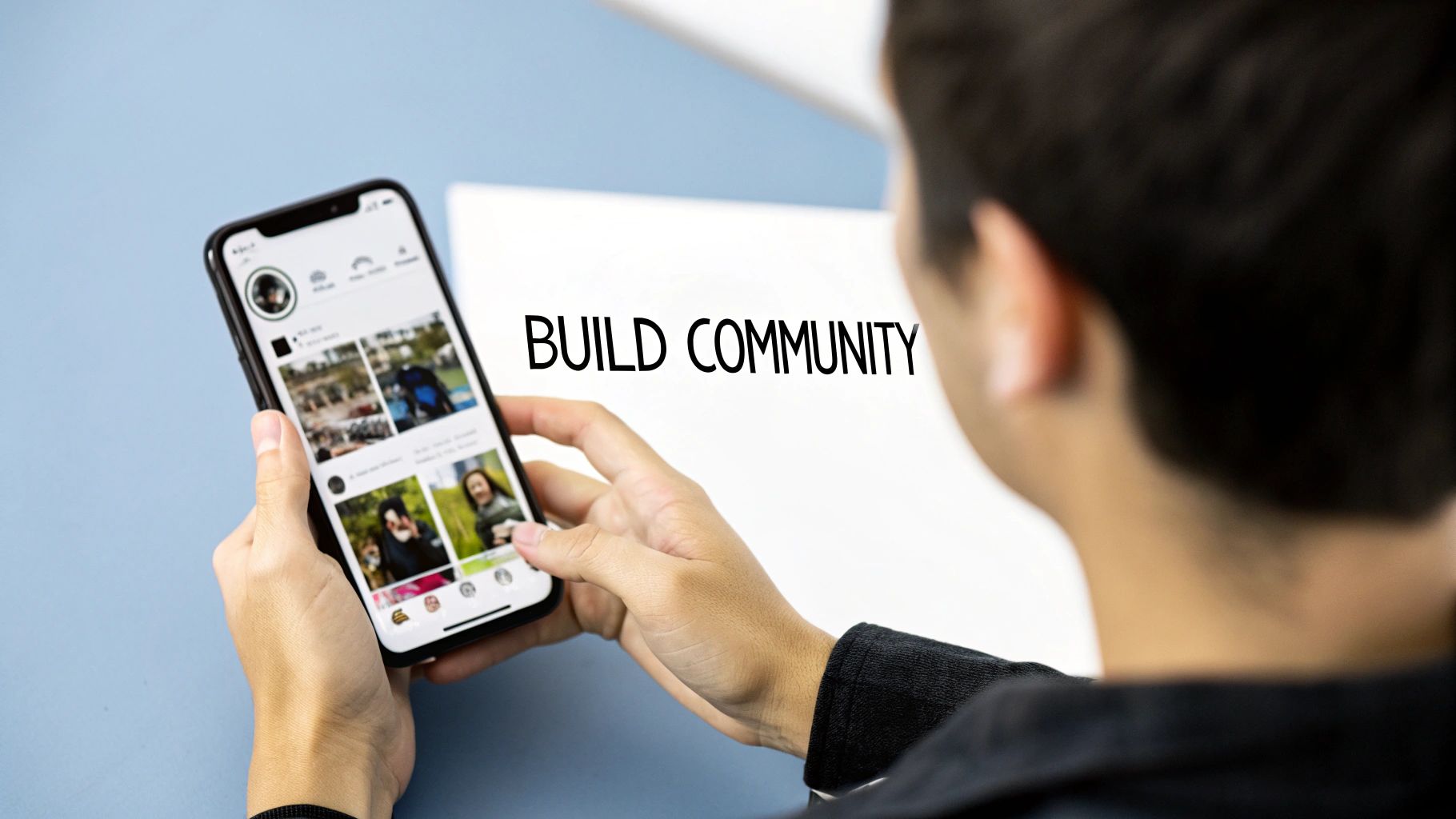 Two people collaborating on a project, symbolizing a strategic partnership on Instagram.