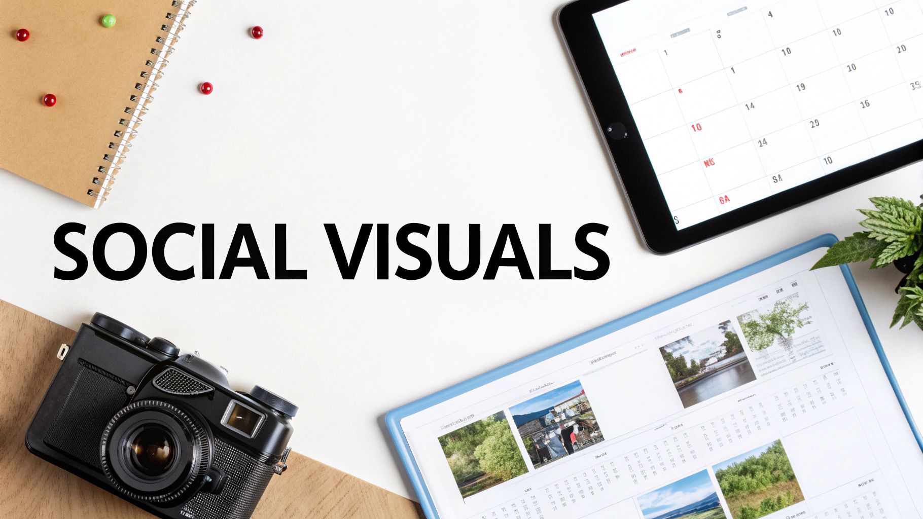 A close-up of a social media content calendar being planned on a laptop.