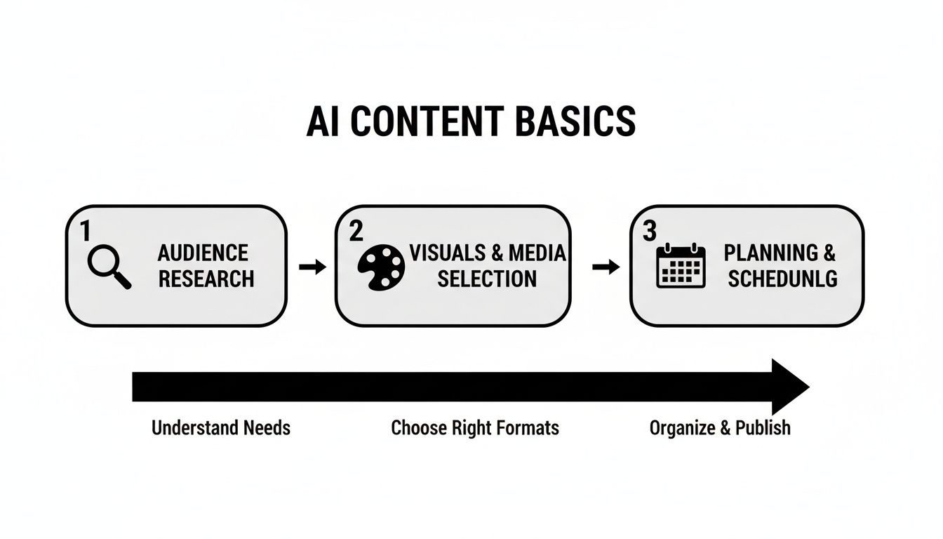 Infographic about ai social media content generator