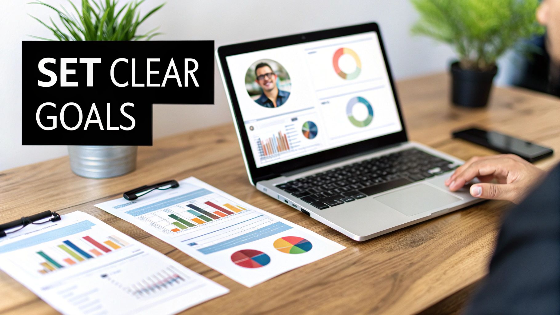 A collage of various social media posts showcasing a diverse content mix for a small business