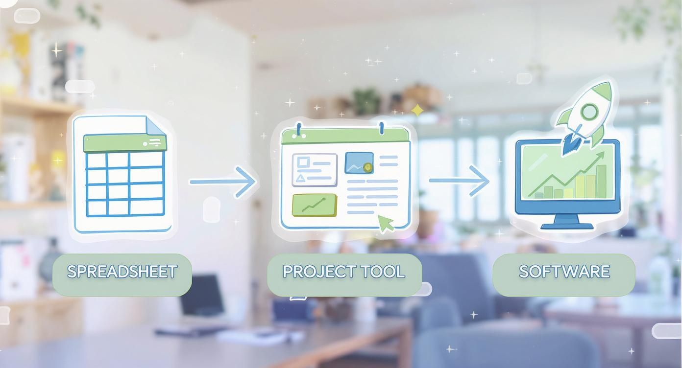Infographic about marketing content calendar