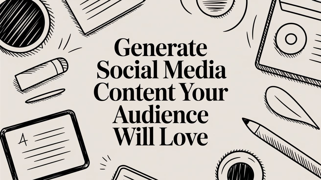 Generate Social Media Content Your Audience Will Love