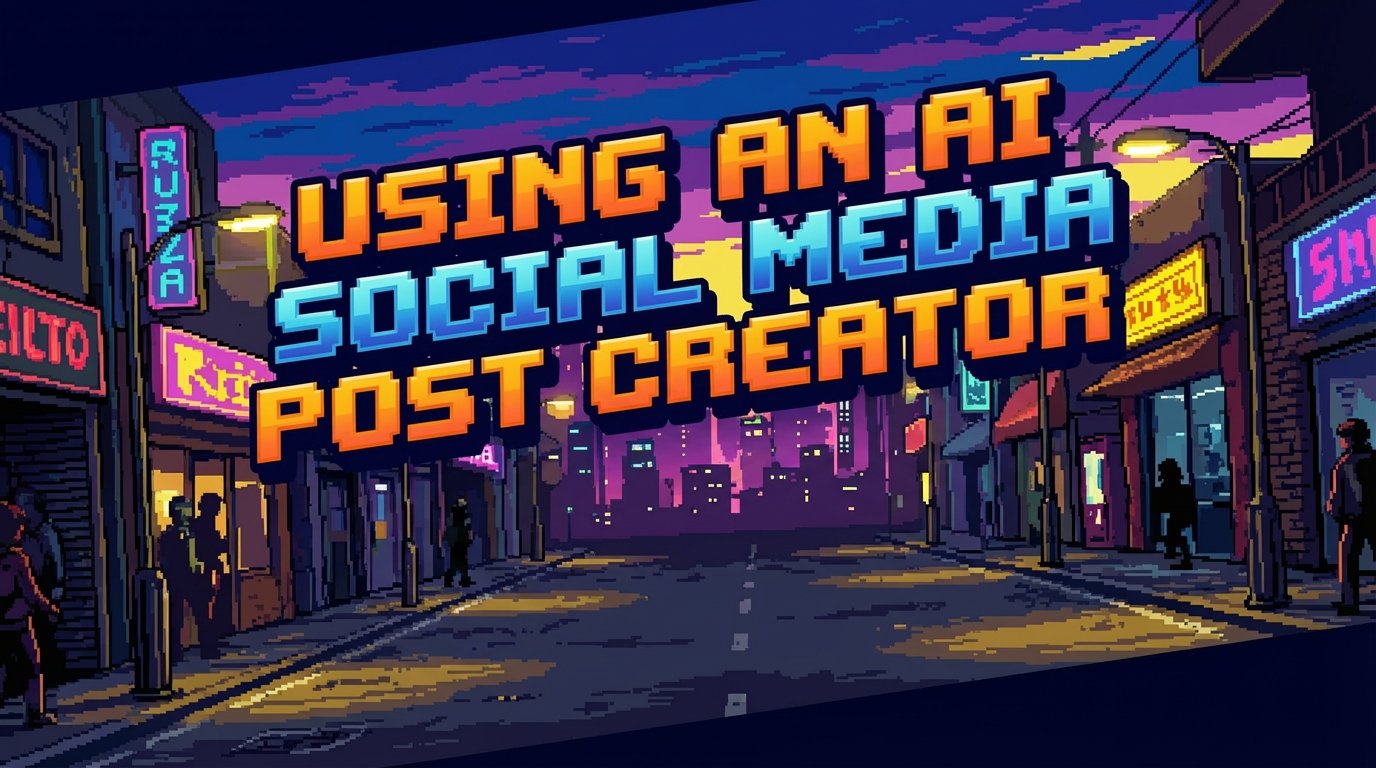 A Guide to Using an AI Social Media Post Creator